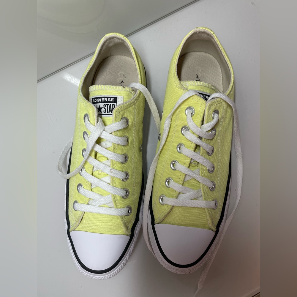 Converse Unisex CT All Star OX 170156F Yellow Casual Shoes Sneakers Size M 7 W9 - Picture 4 of 10